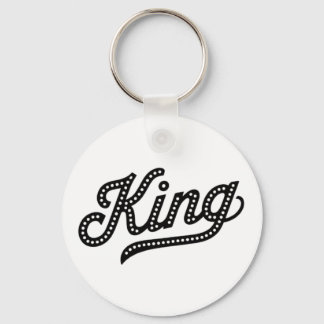 King Typography elegant Design Schlüsselanhänger
