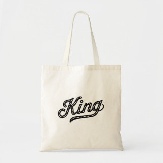 King Typography elegant Design Tragetasche
