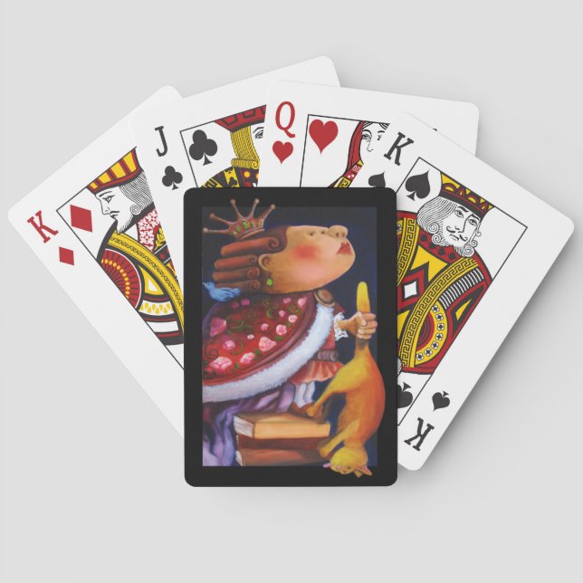 King und Cat spielen Karten Spielkarten (Rückseite)