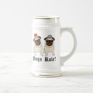 KIng und Queen Mops Tasse