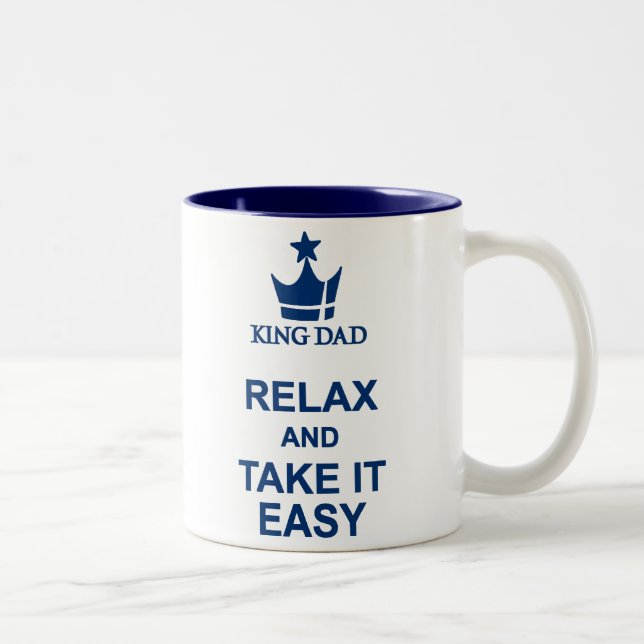 King Vater Relax und leichte Tasse in Weiß und Bla (Rechts)