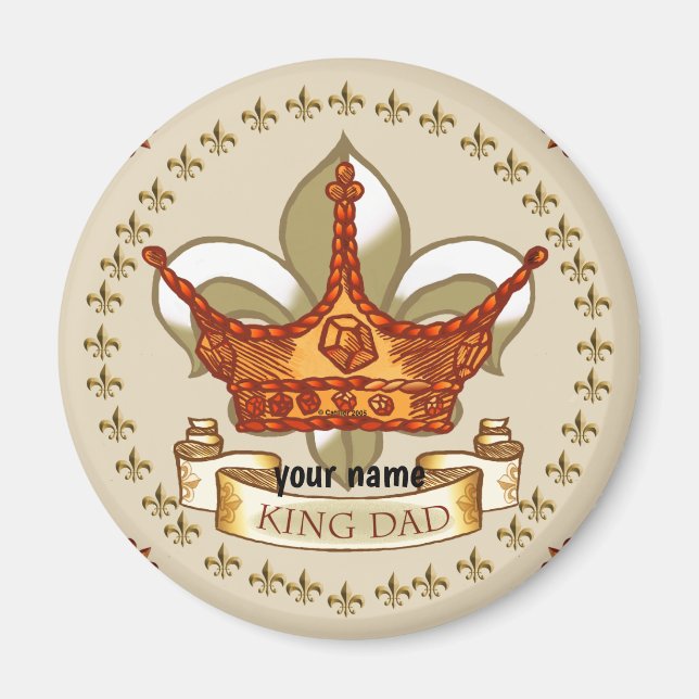King Vater Royal Crown Magnet (Vorne)