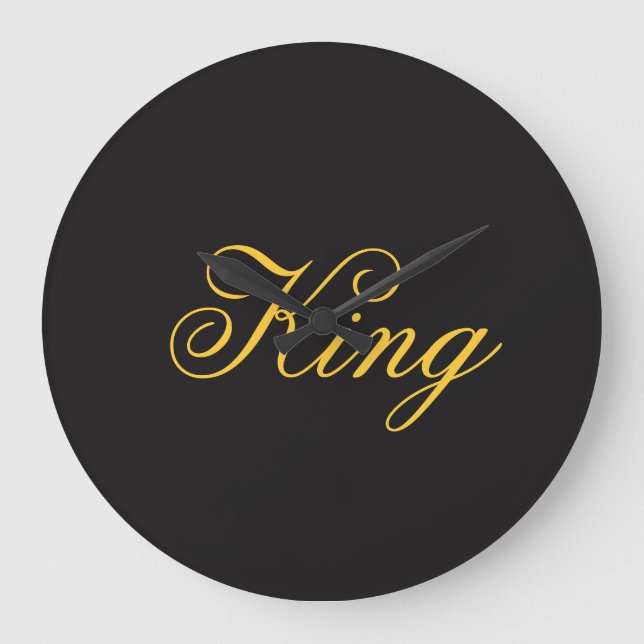 King Wall Clock Große Wanduhr (Vorderseite)