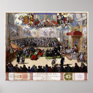 King William III und das Unterhaus 1689 Poster