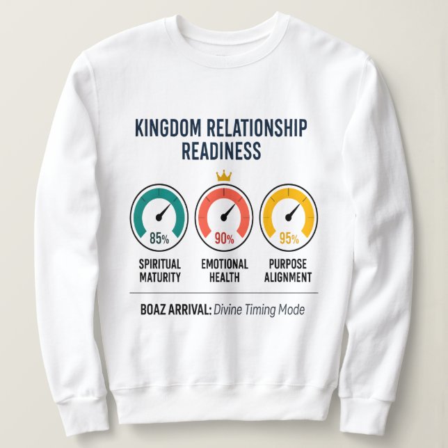 Kingdom Readiness Dashboard Christlich Sweatshirt (Design vorne)
