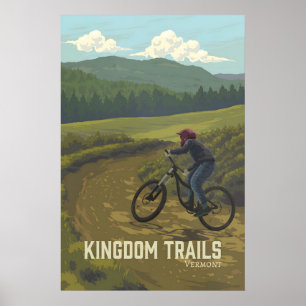 Kingdom Trails Vermont Mountainbike-Reisen Poster