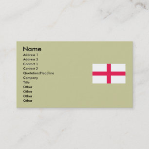 Kingdome von Karte/von Flagge Englands (Königreic Visitenkarte