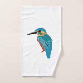 Kingfisher Bird Art Handtuch