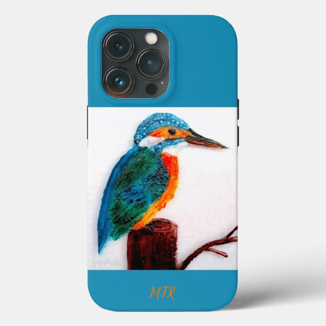 Kingfisher Bird Art Personalisiert Case-Mate iPhone Hülle (Rückseite)