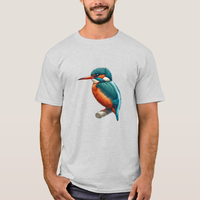Kingfisher bird Basic T - Shirt (Vorderseite)