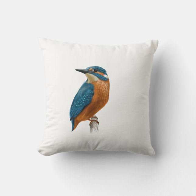 Kingfisher Bird Kissen (Vorderseite)