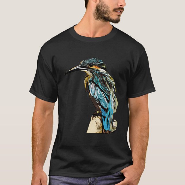 Kingfisher Bird Present T-Shirt (Vorderseite)