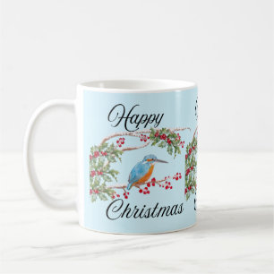 Kingfisher Christmas Kaffeetasse