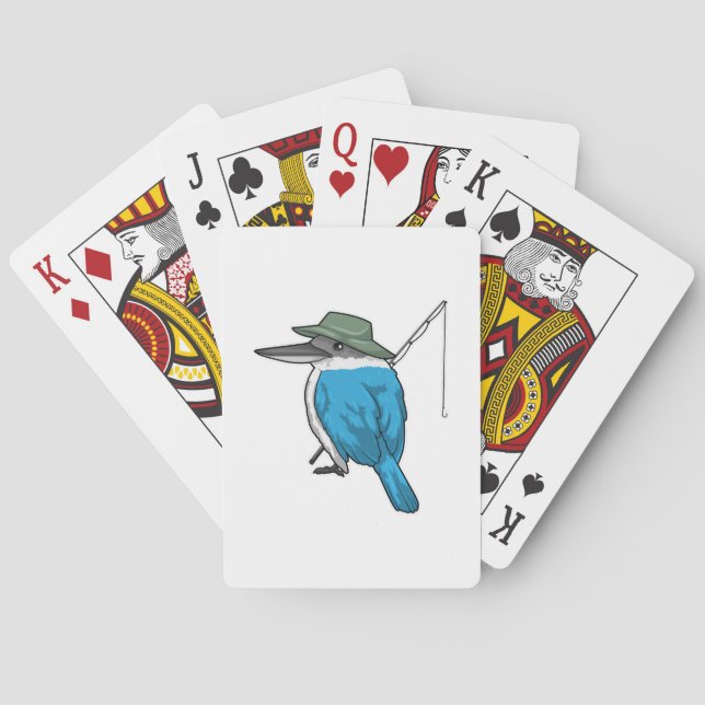 Kingfisher Fisher Angelrute Spielkarten (Rückseite)