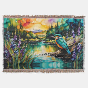 Kingfisher Gebirge, Wasser und Wildblumen Decke