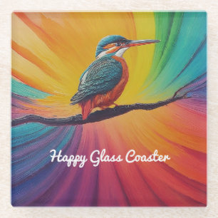 Kingfisher Happy Glasuntersetzer