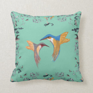 Kingfisher in Liebe Sommerthema Kissen