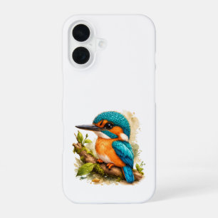 Kingfisher iPhone Case – Colorful Bird Art 16 Hülle