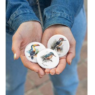 Kingfisher sitzend auf einer Zweigniederlassung in Button