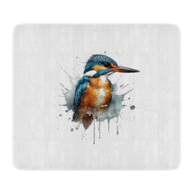 Kingfisher Splash Schneidebrett (Vorderseite)