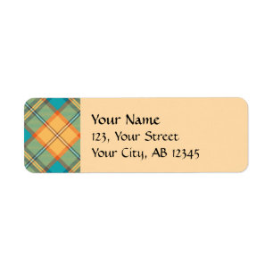 Kingfisher Tartan Étiquette