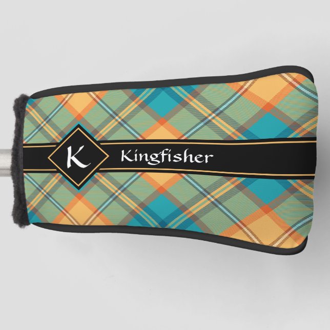 Kingfisher Tartan Golf Head Cover Golf Headcover (Vorderseite)