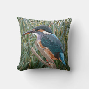 Kingfisher und Willow Right side Throw Pillow Kissen