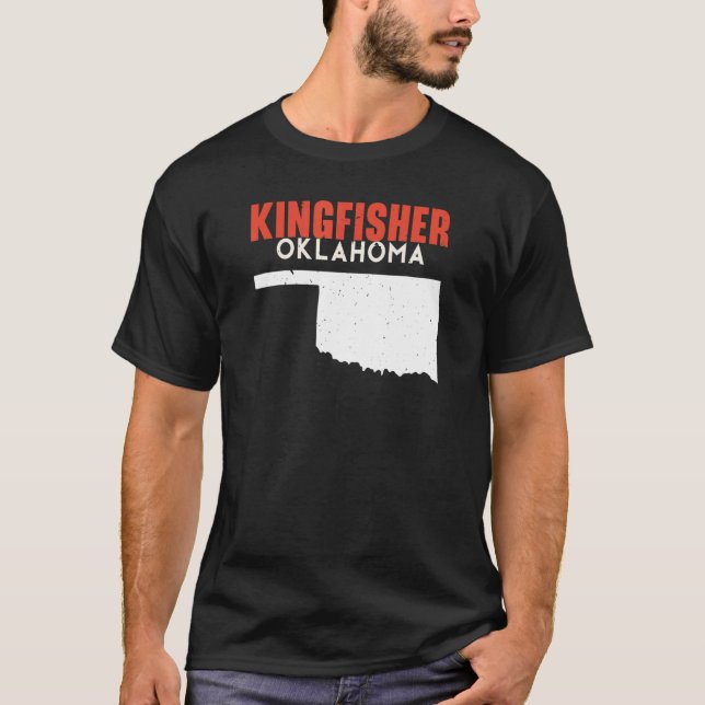 Kingfisher USA State America Travel Oklahoman T-Shirt (Vorderseite)