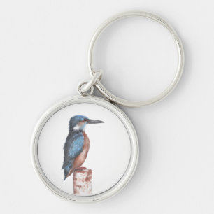 Kingfisher Watercolor Schlüsselanhänger