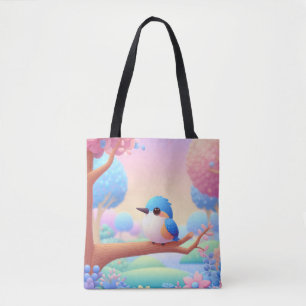 Kingfisher's Floral Perch Tasche
