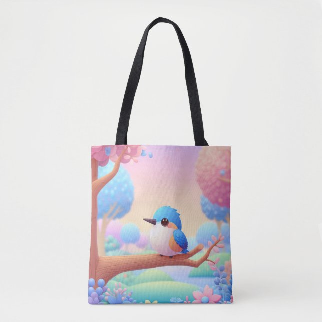 Kingfisher's Floral Perch Tasche (Vorderseite)
