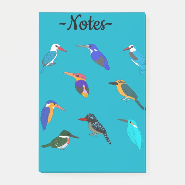 Kingfishers Post-it Klebezettel (Vorderseite)