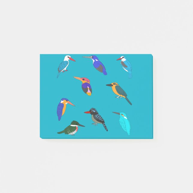 Kingfishers Post-it Klebezettel (Vorderseite)