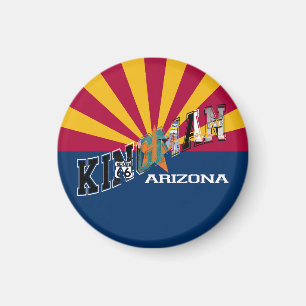 Kingman Arizona Flaggen-Weg 66 Magnet