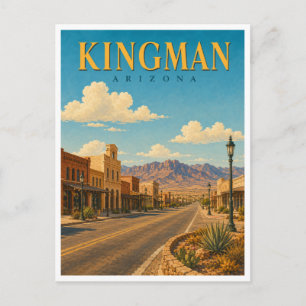 Kingman Arizona Route 66 GeoSaga Postkarte