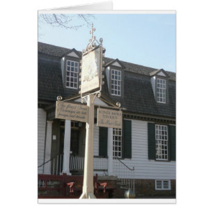 Kings Arms Taverne signe Colonial Williamsburg