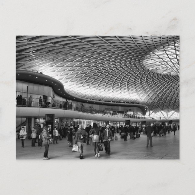 Kings Bahnhofsvorplatz Postkarte (Vorderseite)