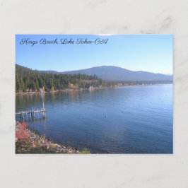 Kings Beach Lake Tahoe Ca Postcard Postkarte