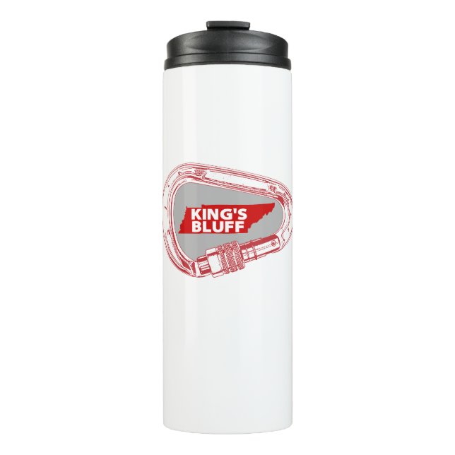 King's Bluff Tennessee Rock Klettern Carabiner Thermosbecher (Vorderseite)