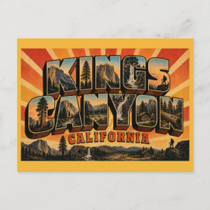 Kings Canyon Kalifornien Deep Canyon Nationalpark Postkarte