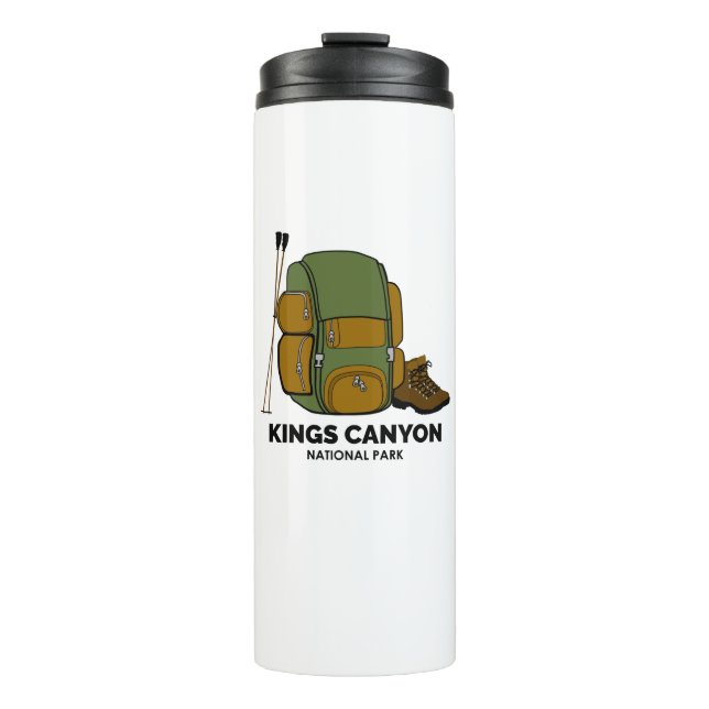 Kings Canyon National Park Backpack Thermosbecher (Vorderseite)