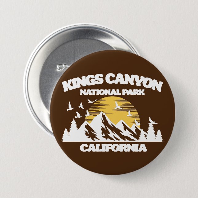 Kings Canyon National Park Button (Vorne & Hinten)