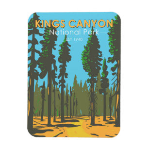Kings Canyon National Park General Grant Vintag Magnet