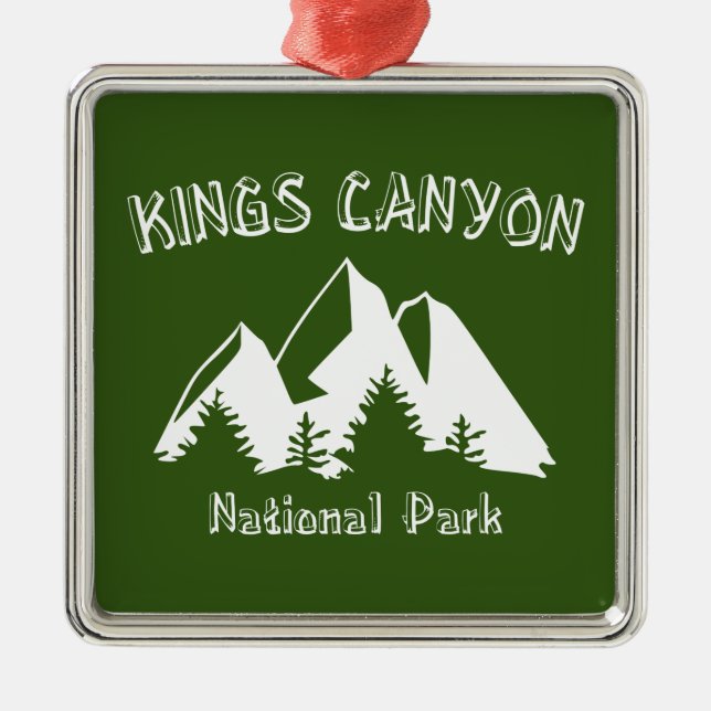 Kings Canyon National Park Ornament Aus Metall (Vorne)
