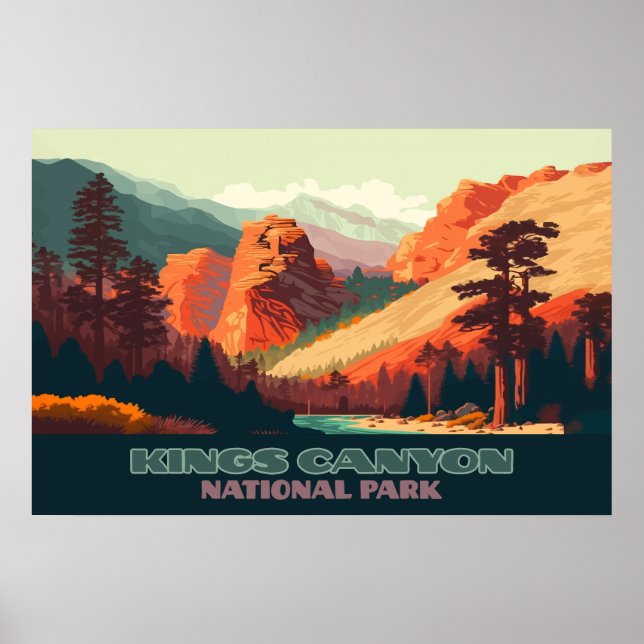 Kings Canyon Nationalpark California Poster (Vorne)