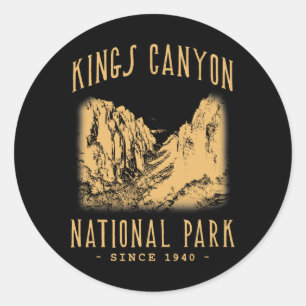 Kings-Canyon-Nationalpark  Runder Aufkleber