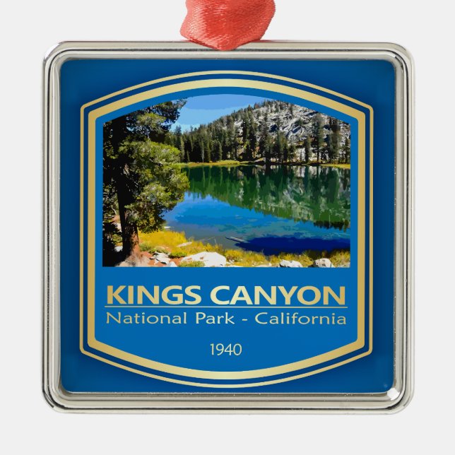 Kings Canyon NP (PF1) Ornament Aus Metall (Vorne)