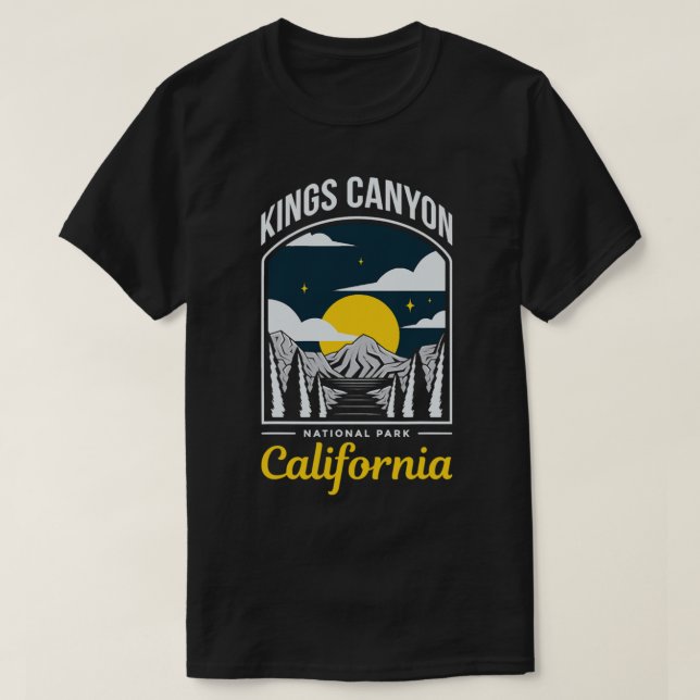 Kings Canyon Us Nationalpark T-Shirt (Design vorne)
