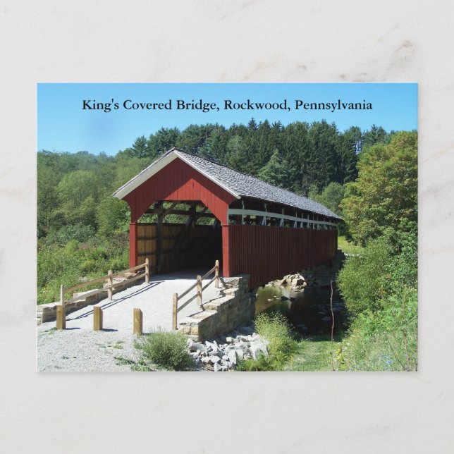 King's Covered Bridge Postkarten (Vorderseite)
