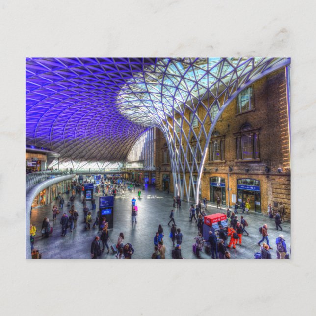 Kings Cross Bahnhof London Postkarte (Vorderseite)